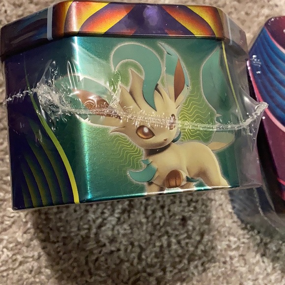 Pokémon GX Tin Set of 3 leafeon sylveon glaceon - Picture 3 of 8